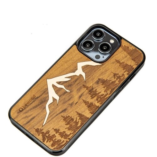 Wooden case for iPhone 15 Pro Max Bewood Imbuia Mountains image 2