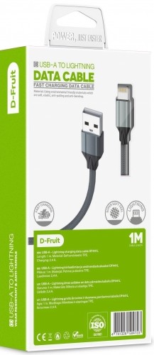 D-Fruit cable USB-A - Lightning 1m (DF441L) image 2