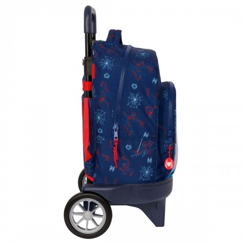 Школьный рюкзак с колесиками Spider-Man Neon Тёмно Синий 33 X 45 X 22 cm image 2