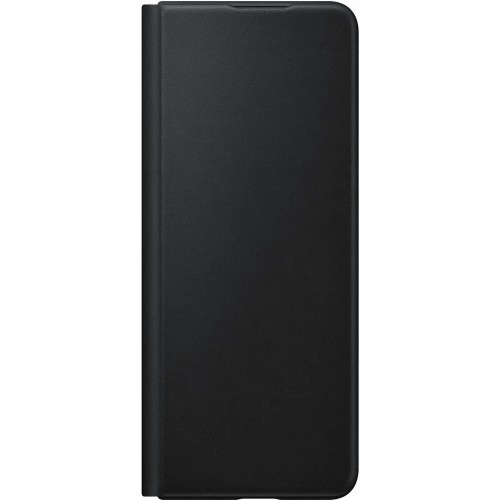 EF-FF926LBE Samsung Leather Flip Cover for Galaxy Z Fold 3 Black (Bulk) image 2