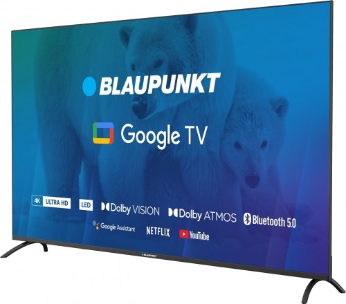 TV 65" Blaupunkt 65UBG6000S 4K Ultra HD LED, GoogleTV, Dolby Atmos, WiFi 2,4-5GHz, BT, black image 2
