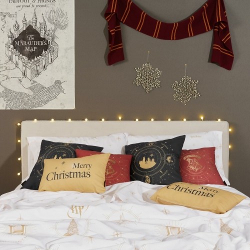 Spilvendrāna Harry Potter Christmas Gold Tumši Zils 50 x 50 cm image 2