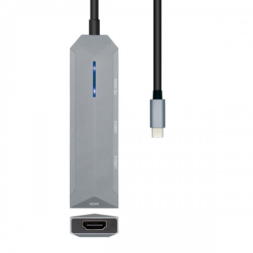 USB Centrmezgls Aisens ASUC-4P002-GR Pelēks 100 W image 2