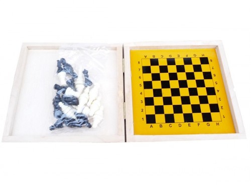 Šahs Chess Magnetic koka kastē Nr.140MD mini Ar magnētiem image 2