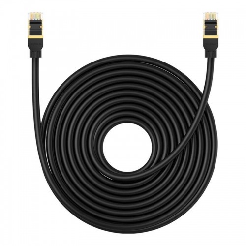 Tīkla kabelis Cat.8 Baseus Ethernet RJ45, 40 Gbps, 10 m (melns) image 2