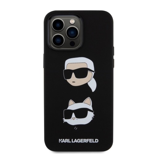 Talruņa maciņš Karl Lagerfeld priekš  iPhone 15 Pro Max Liquid Silicone Black image 2