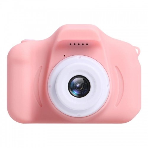 CP X2 Детская Цифровая Фото и Видео камера с MicroSD катрой  2'' LCD цветным экраном Розовый image 2