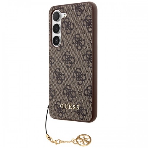 Guess GUHCSA55GF4GBR A55 A556 brązowy|brown hardcase 4G Charms Collection image 2