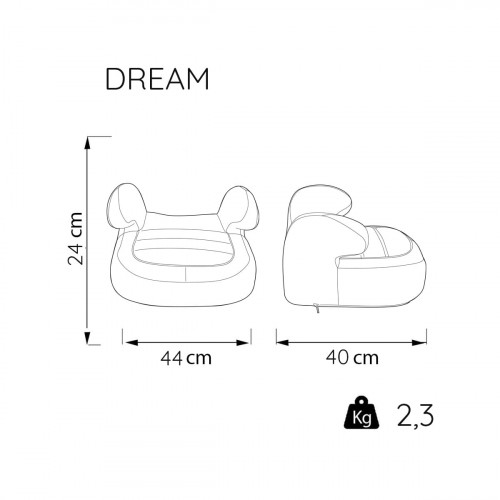 NANIA car seat - booster Dream Linea Griss 247541 image 3