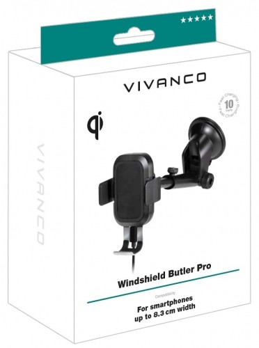Vivanco phone car mount Butler Pro QI (61637) image 3