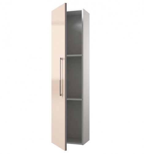 Высокий шкаф для ванной Raguvos Baldai ALLEGRO 35 CM glossy beige/white 1130208 image 3
