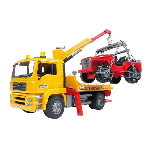 BRUDER tow truck with cross country vehicle, 02750 image 3