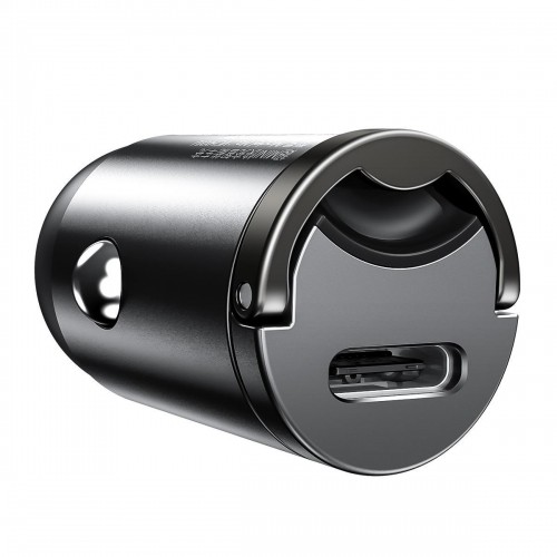 Mini car charger Baseus Tiny Star USB-C, QC 4.0+, PD, 30W (gray) image 3