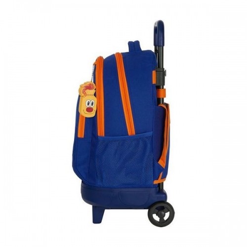 Школьный рюкзак с колесиками Compact Valencia Basket Синий Оранжевый image 3