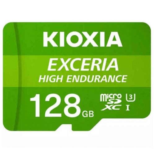 Mikro SD Atmiņas karte ar Adapteri Kioxia Exceria High Endurance Klase Nr. 10 / Klase 10 UHS-I U3 Zaļš image 3