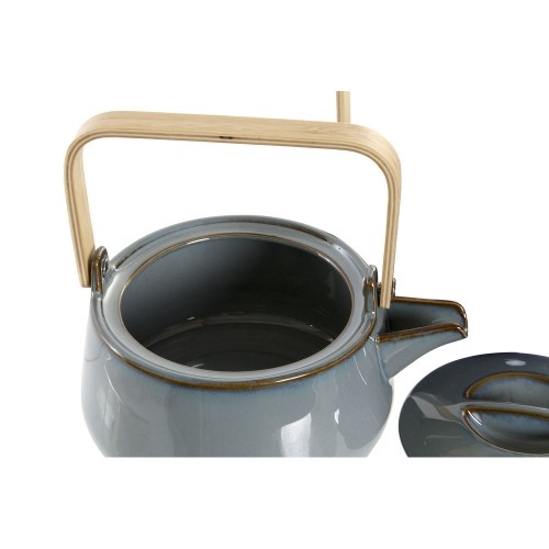 Чайник DKD Home Decor Серый Бамбук Фарфор (1 L) image 3