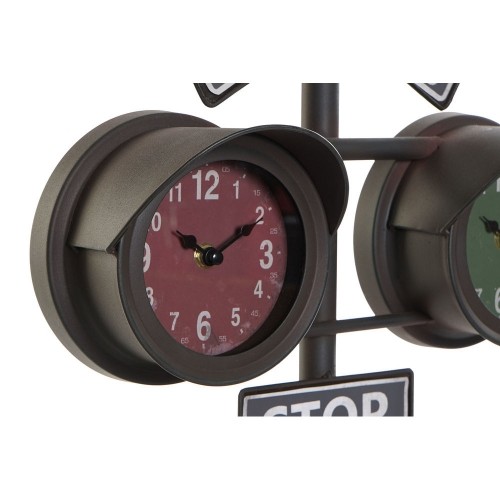 Настольные часы DKD Home Decor Чёрный Стеклянный Железо (36 x 22 x 52 cm) image 3