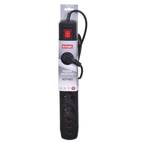 Activejet APN-8G/1,5M-BK power strip with cord image 3