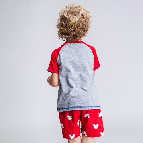 Vasaras pidžamu zēniem Mickey Mouse Sarkans Pelēks image 3
