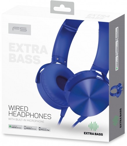 Omega Freestyle headset FH07BL, blue image 3