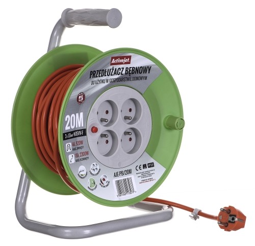 Activejet AJE-PB/20M reel extension cord 20m image 3