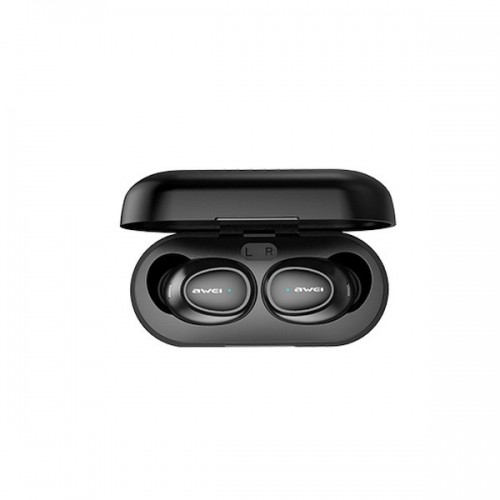 Awei Bluetooth headphones 5.0 T16 TWS + dock station black image 3