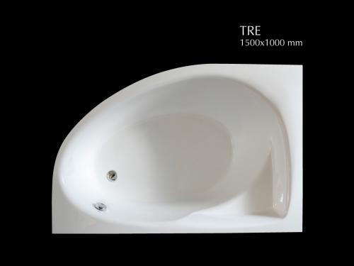 PAA TRE Glossy White VATRE/L/00 stone bath (right) image 3