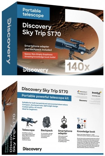 Телескоп Discovery Sky Trip ST70 с книгой image 3