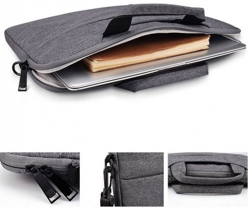 Tech-Protect сумка для ноутбука Pocketbag 14", серый image 3