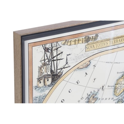 Glezna DKD Home Decor Pasaules Karte (83,5 x 3 x 63,5 cm) image 3