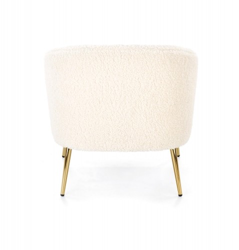 Halmar GRIFON leisure armchair cream / gold image 3