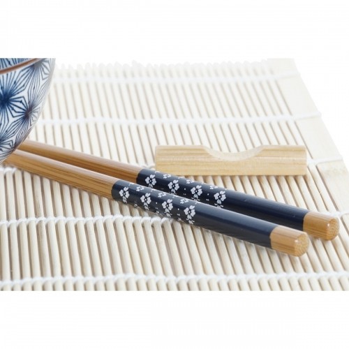 Набор для суши DKD Home Decor Синий Бамбук Керамика (14,5 x 14,5 x 31 cm) image 3