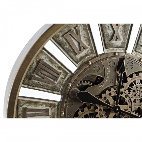 Настенное часы DKD Home Decor Шестерни Позолоченный Железо (72 x 8,5 x 72 cm) image 3