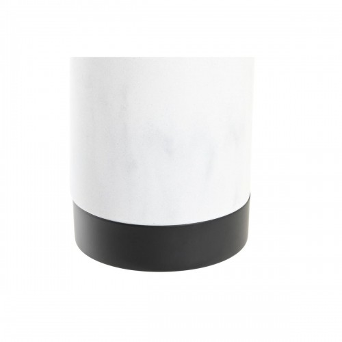 Щетка для унитаза DKD Home Decor Чёрный Нержавеющая сталь Алюминий Белый Смола Мрамор (10 x 10 x 41 cm) image 3