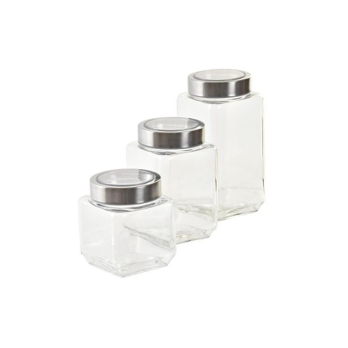 3 caurules DKD Home Decor Stikls Nerūsējošais tērauds (500 ml) (750 ml) (1L) (3 Daudzums) image 3