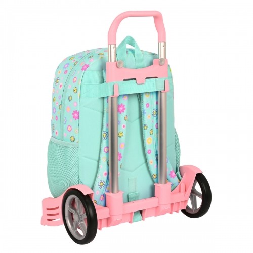 Школьный рюкзак с колесиками Smiley Summer fun бирюзовый (32 x 43 x 14 cm) image 3