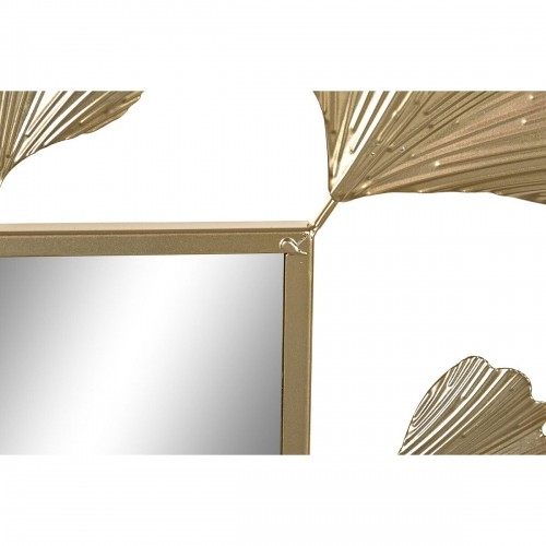 Sienas spogulis DKD Home Decor spogulis Bronza Metāls Alumīnijs Augu lapa (71 x 1 x 97 cm) image 3