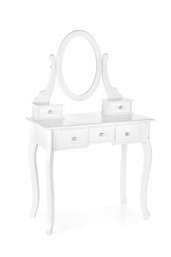 Halmar SARA dresser console with stool, white matt image 3
