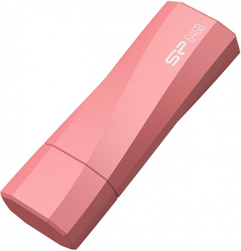 Silicon Power flash drive 64GB Mobile C07, pink image 3