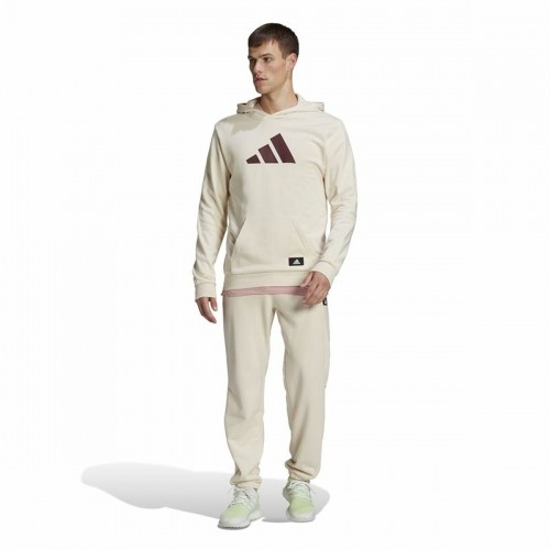 Vīriešu Sporta Krekls ar Kapuci Adidas Future Icons Bēšs image 3