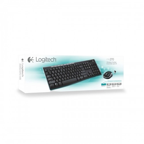 Клавиатура и беспроводная мышь Logitech MK270 итальянец QWERTY image 3
