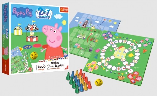 TREFL PEPPA PIG Boardgame 2 in 1 Peppa Pig image 3