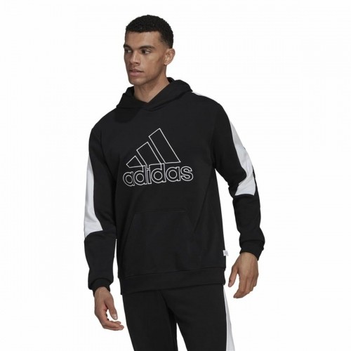 Vīriešu Sporta Krekls ar Kapuci Adidas Future Icons Melns image 3