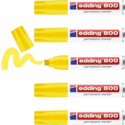 Постоянный маркер Edding 800  Жёлтый 5 штук image 3