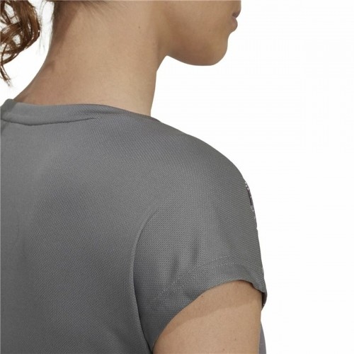 Sieviešu Krekls ar Īsām Piedurknēm Adidas Tumši pelēks image 3