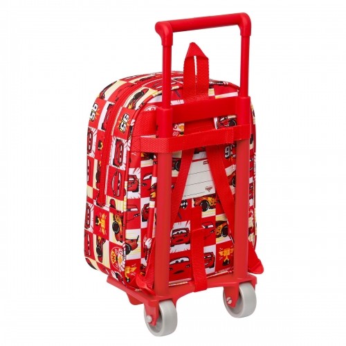 Школьный рюкзак с колесиками Cars Let's race Красный Белый (22 x 27 x 10 cm) image 3