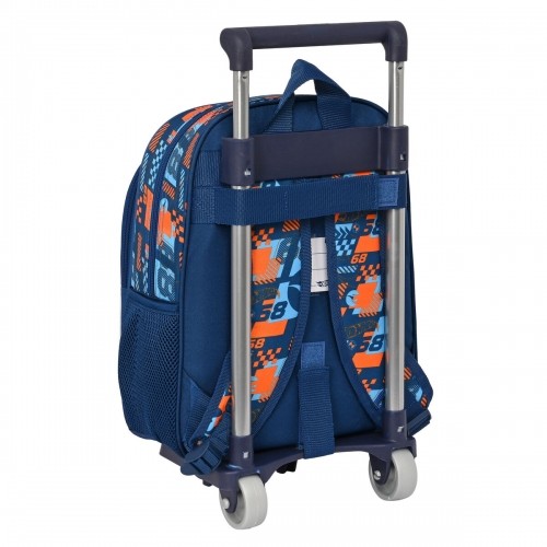 Школьный рюкзак с колесиками Hot Wheels Speed club Оранжевый (27 x 33 x 10 cm) image 3