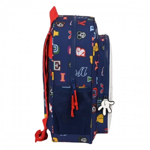 Школьный рюкзак Mickey Mouse Clubhouse Only one Тёмно Синий (32 x 38 x 12 cm) image 3