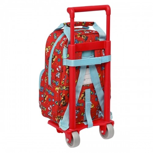 Школьный рюкзак с колесиками The Paw Patrol Funday Красный Светло Синий (20 x 28 x 8 cm) image 3