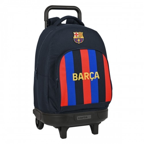 Школьный рюкзак с колесиками F.C. Barcelona Тёмно Бордовый Тёмно Синий (33 x 45 x 22 cm) image 3